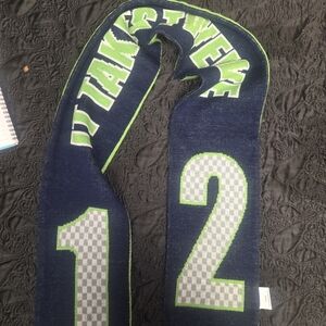 SEAHAWKS #12 Blue and Green Numbered Scarf